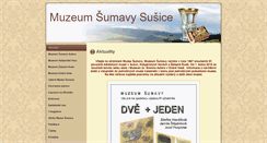 Desktop Screenshot of muzeum.sumava.net