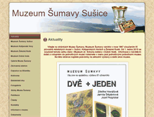 Tablet Screenshot of muzeum.sumava.net